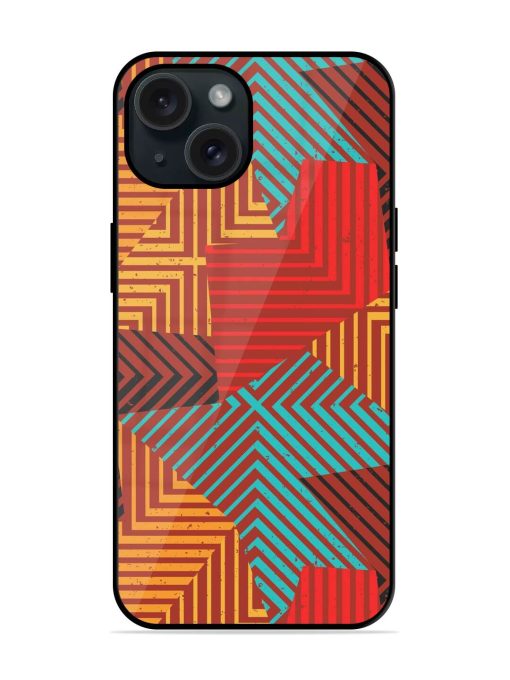 Retro Geometric Seamless Glossy Metal TPU Case Edge Zapvi