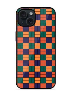 Seamless Pattern Parquet Glossy Metal TPU Case