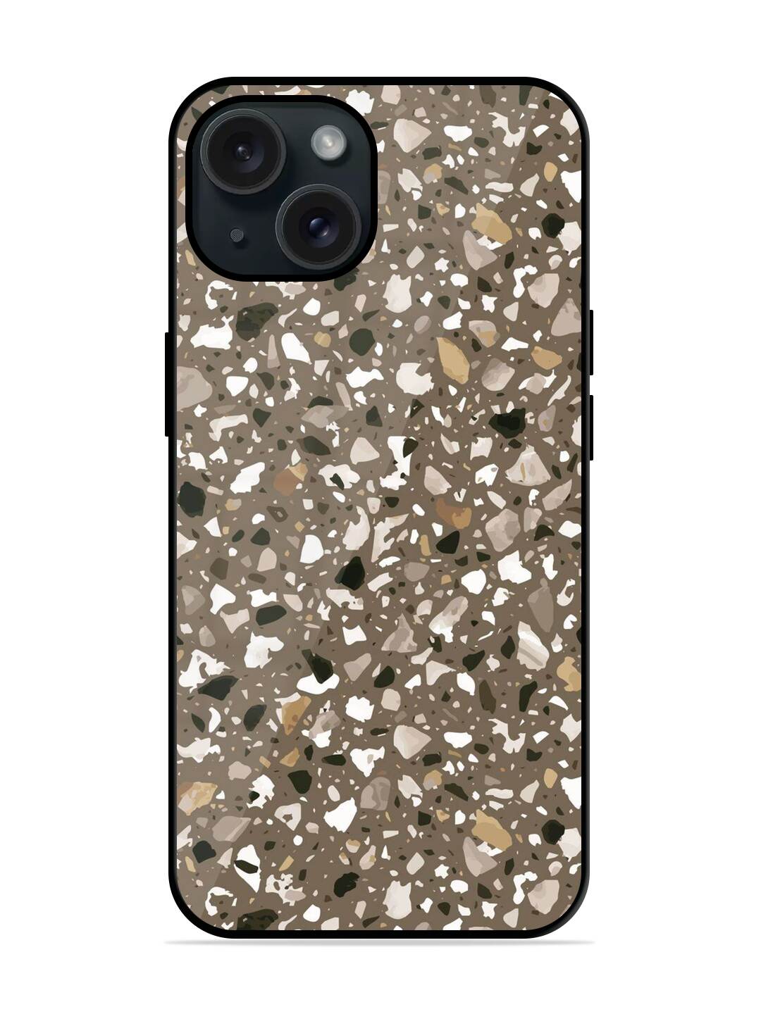 Terrazzo Flooring Vector Glossy Metal TPU Case - Image 1