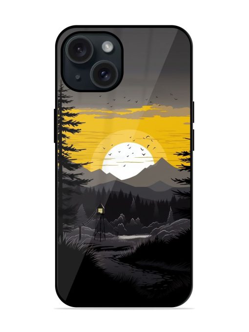 Sunset Vector Glossy Metal TPU Case Edge Zapvi