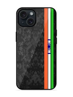 India National Flag Glossy Metal TPU Case