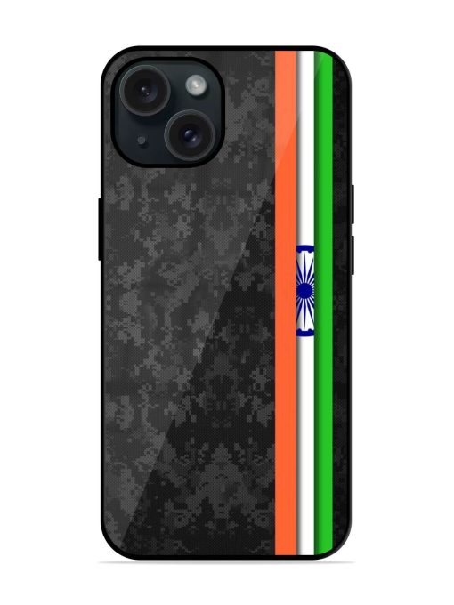 India National Flag Glossy Metal TPU Case Edge Zapvi