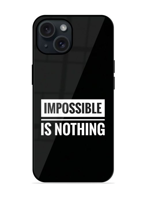 Impossible Is Nothing Glossy Metal TPU Case Edge Zapvi