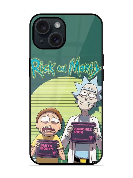 Rick And Morty Glossy Metal TPU Case Edge Zapvi