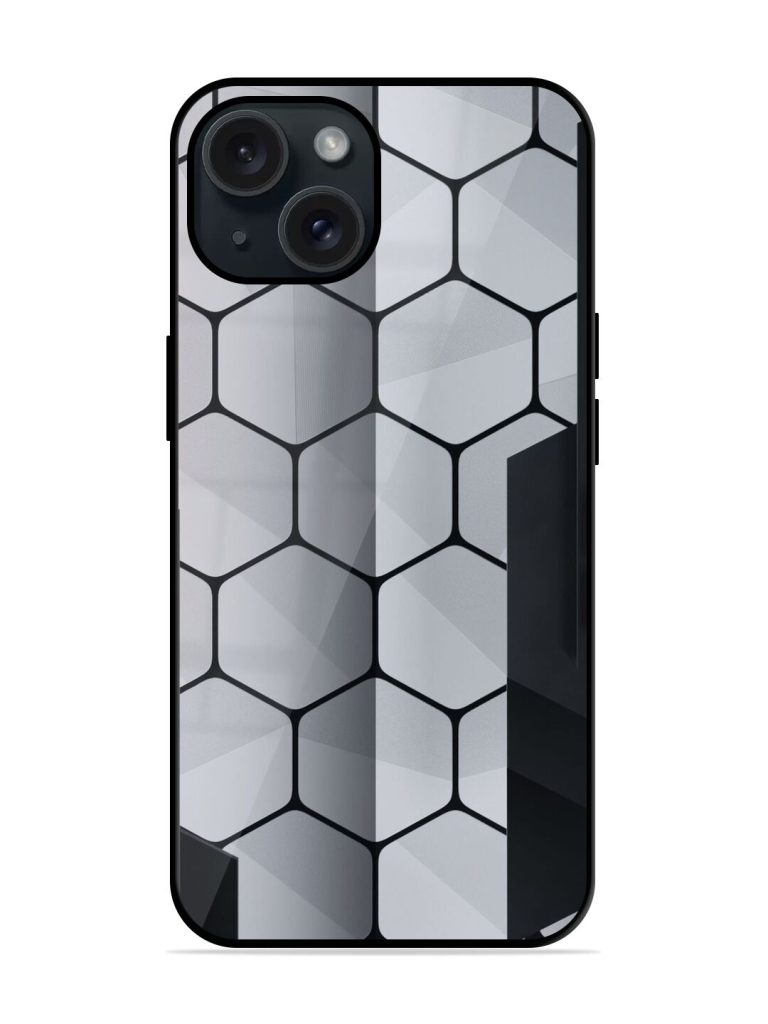 Hexagon Pattern Glossy Metal TPU Case