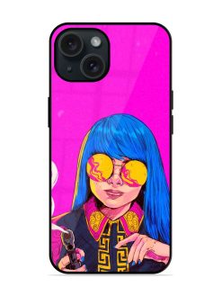Aesthetic Anime Girl Glossy Metal TPU Case