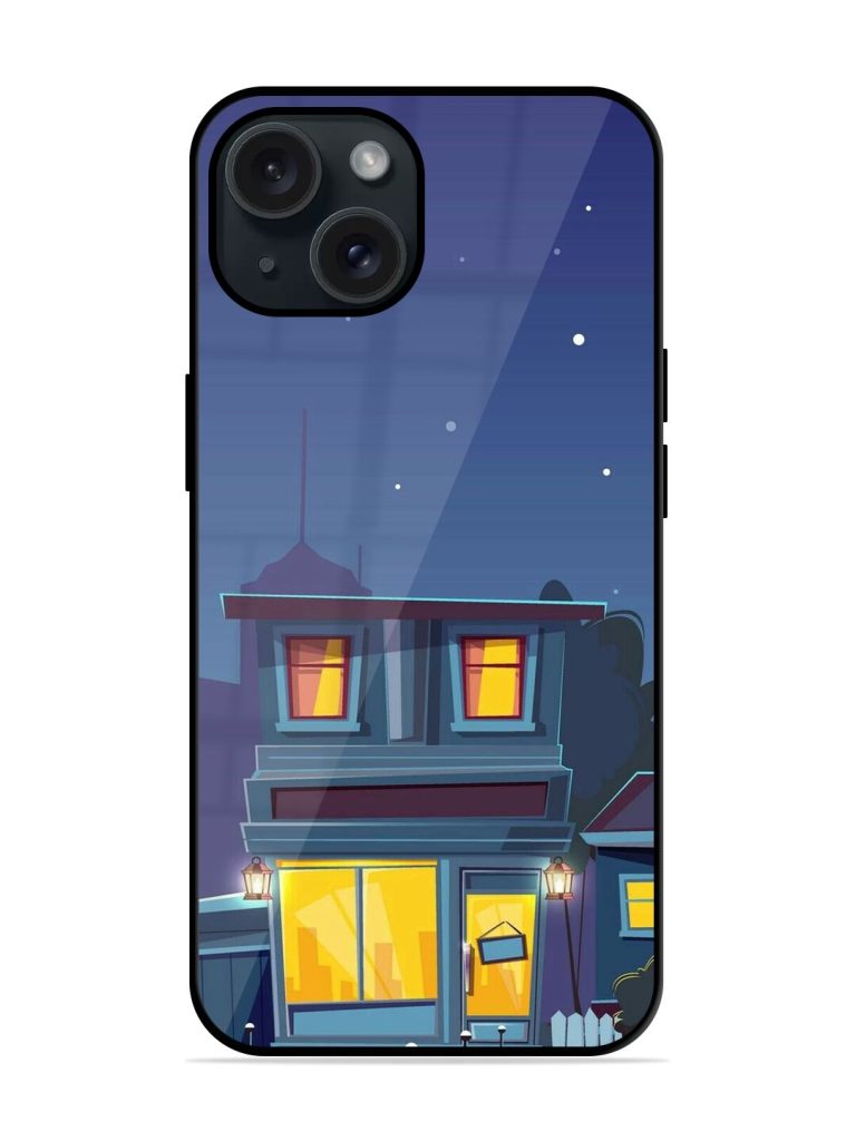 Vector Night House Glossy Metal TPU Case