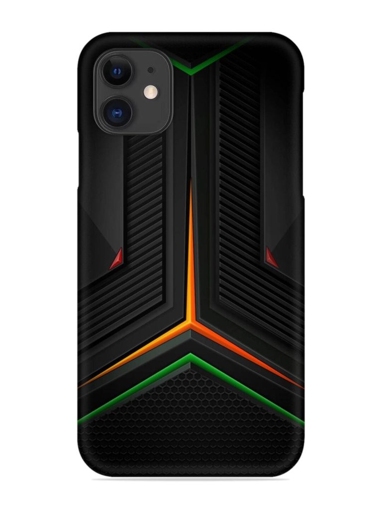 Orange Triangle Light Snap Case for Apple Iphone 11