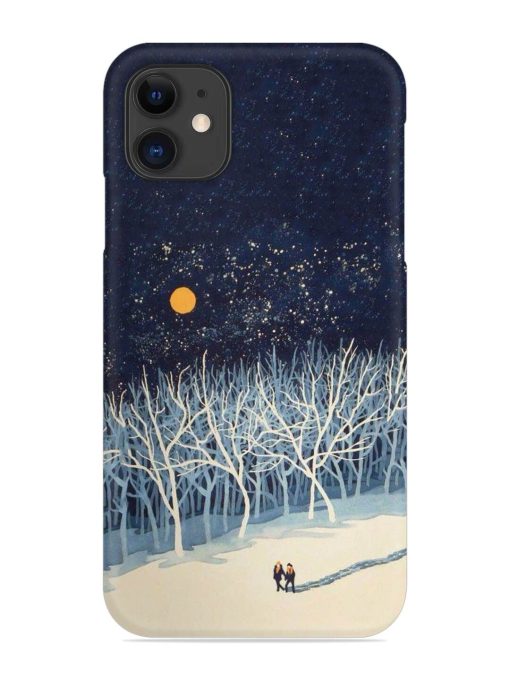 Full Moon Snowshoe Tour Snap Case for Apple Iphone 11 Edge Zapvi