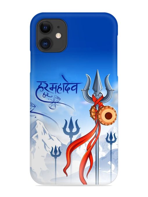 Har Har Mahadev Trishul Snap Case for Apple Iphone 11 Edge Zapvi