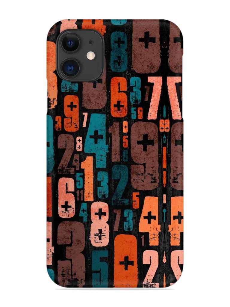 0 To 9 Art Snap Case for Apple Iphone 11