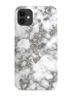 Gray And Gold Marble Snap Case for Apple Iphone 11
