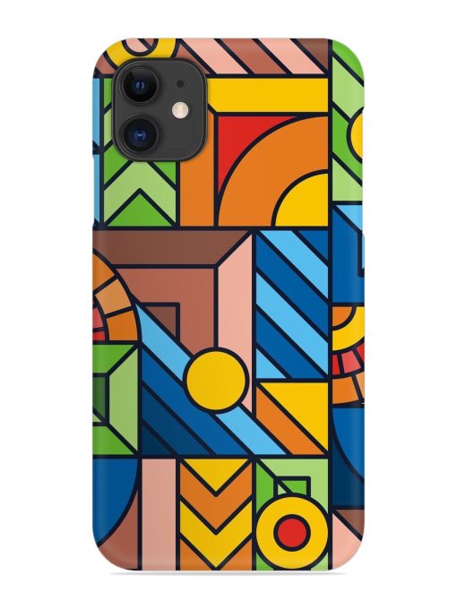 Colorful Geometric Snap Case for Apple Iphone 11 Edge Zapvi