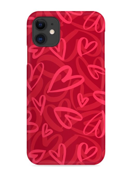 Seamless Romantic Pattern Snap Case for Apple Iphone 11 Edge Zapvi