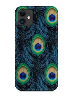 Seamless Pattern Peacock Snap Case for Apple Iphone 11