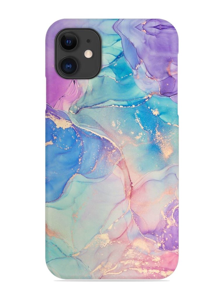 Alcohol Ink Colors Snap Case for Apple Iphone 11