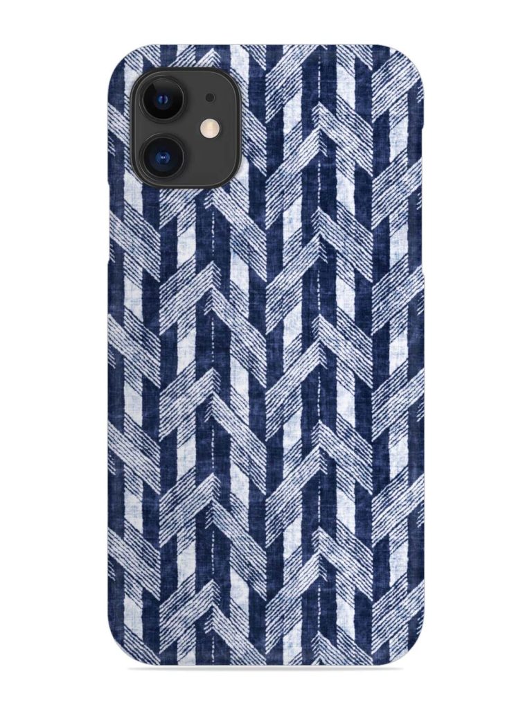 Abstract Herringbone Motif Snap Case for Apple Iphone 11