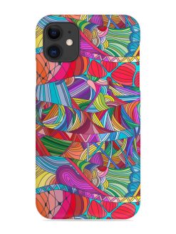 Seamless Patterns Hand Drawn Snap Case for Apple Iphone 11