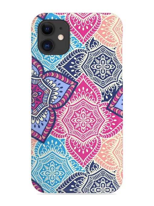 Ethnic Floral Seamless Snap Case for Apple Iphone 11 Edge Zapvi