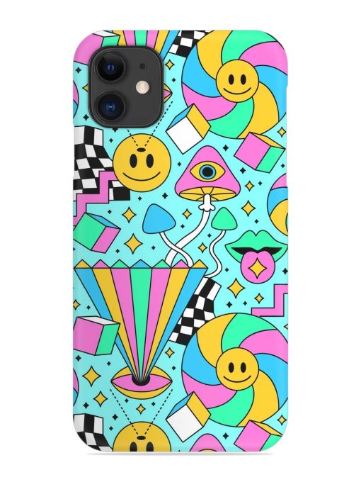 Trippy Rainbow 60S Snap Case for Apple Iphone 11 Edge Zapvi