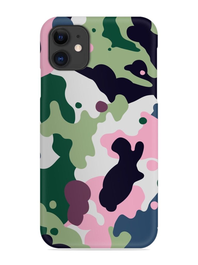Seamless Funky Camouflage Snap Case for Apple Iphone 11