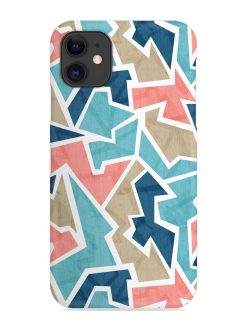 Vintage Geometric Triangle Snap Case for Apple Iphone 11