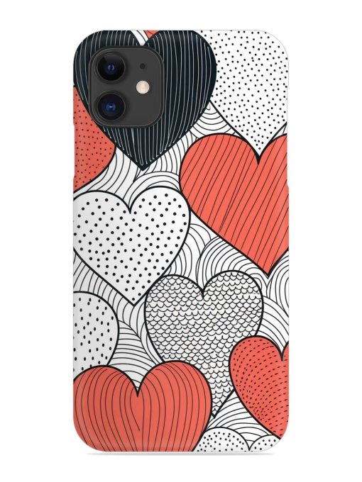 Girly Heart Seamless Snap Case for Apple Iphone 11 Edge Zapvi