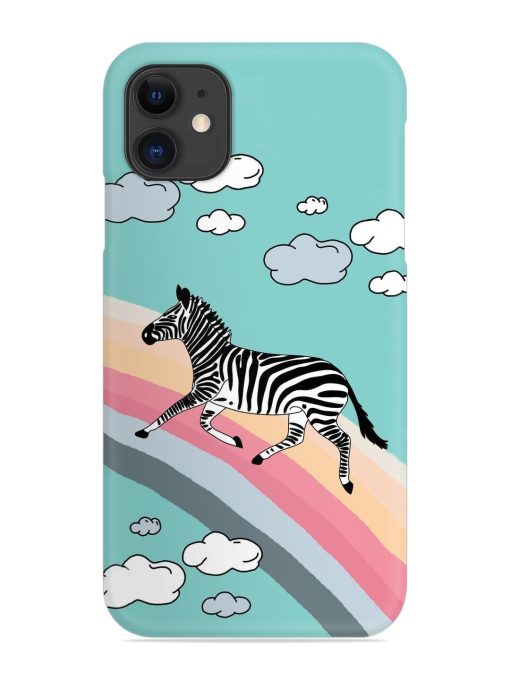 Running Zebra Snap Case for Apple Iphone 11 Edge Zapvi