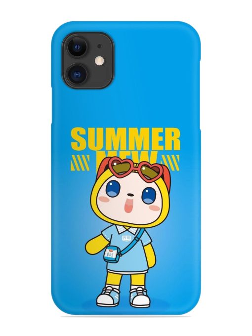 Summer Mew Cartoon Snap Case for Apple Iphone 11 Edge Zapvi