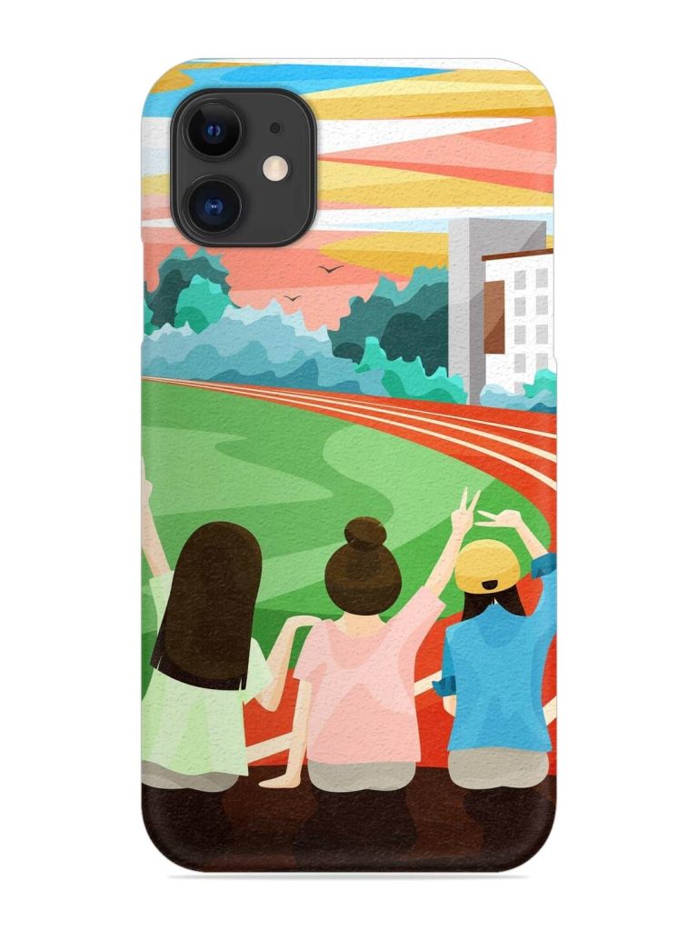 School Playground Snap Case for Apple Iphone 11