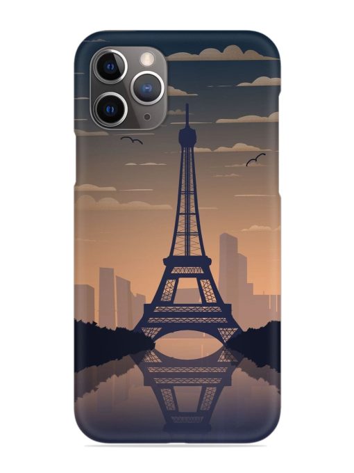 France Paris Eiffel Tower Gradient Snap Case for Apple Iphone 11 Pro Edge Zapvi