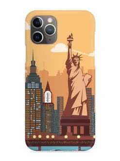 New York Statue Of Liberty Architectural Scenery Snap Case for Apple Iphone 11 Pro