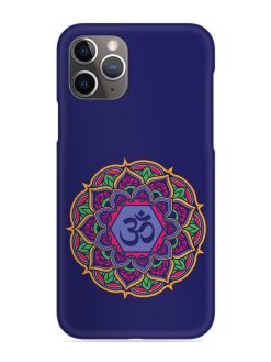 Om Mandala Art Blue Snap Case for Apple Iphone 11 Pro