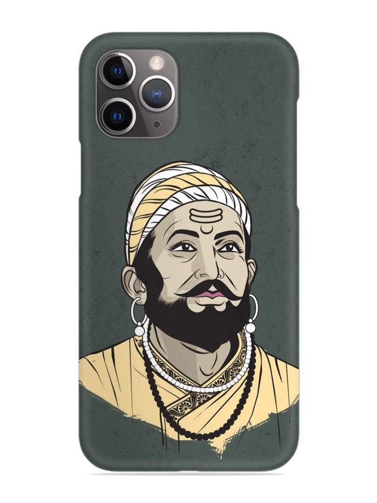 Shivaji Maharaj Vector Art Snap Case for Apple Iphone 11 Pro
