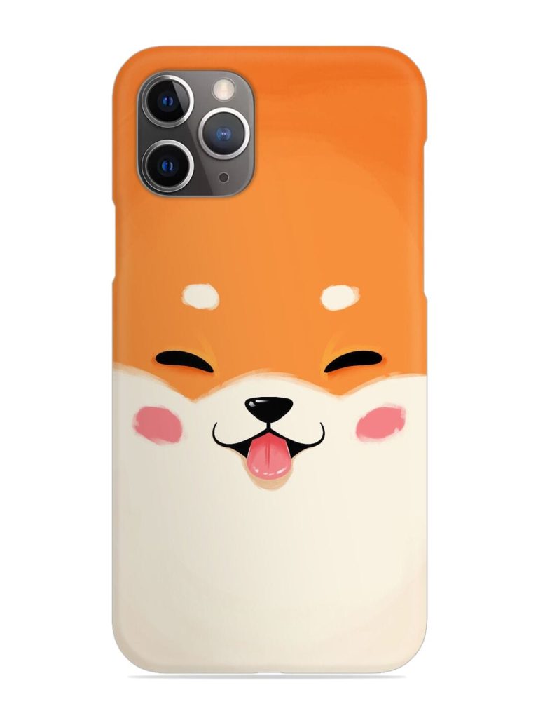 Cute Dog Face Vector Snap Case for Apple Iphone 11 Pro