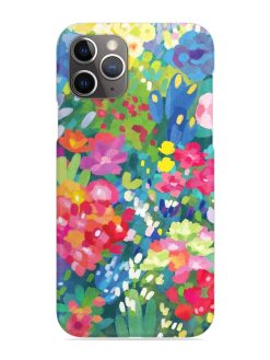 Watercolor Flower Art Snap Case for Apple Iphone 11 Pro