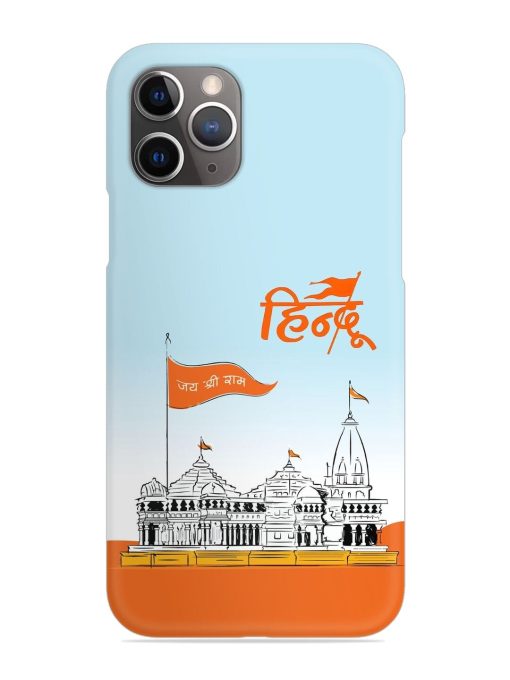 Ram Mandir Hindu Snap Case for Apple Iphone 11 Pro Edge Zapvi