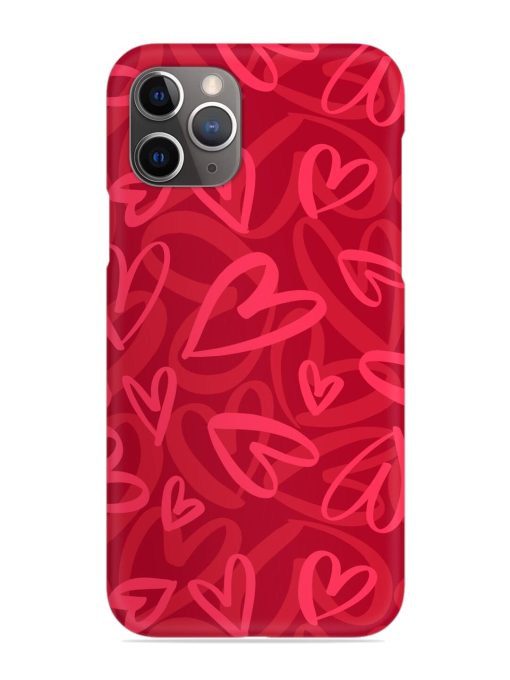 Seamless Romantic Pattern Snap Case for Apple Iphone 11 Pro Edge Zapvi