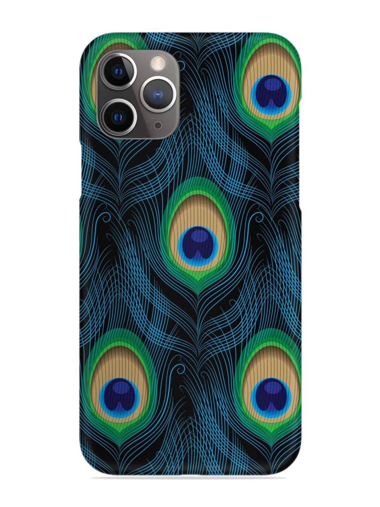 Seamless Pattern Peacock Snap Case for Apple Iphone 11 Pro