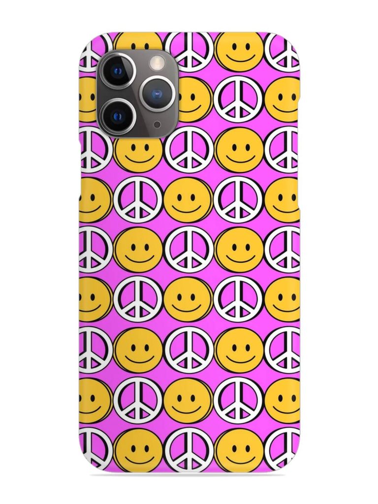 Smiley Face Peace Snap Case for Apple Iphone 11 Pro
