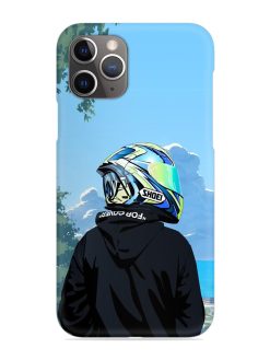 Rider With Helmet Snap Case for Apple Iphone 11 Pro