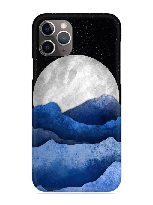 Full Moon Mountain Vector Snap Case for Apple Iphone 11 Pro Edge Zapvi