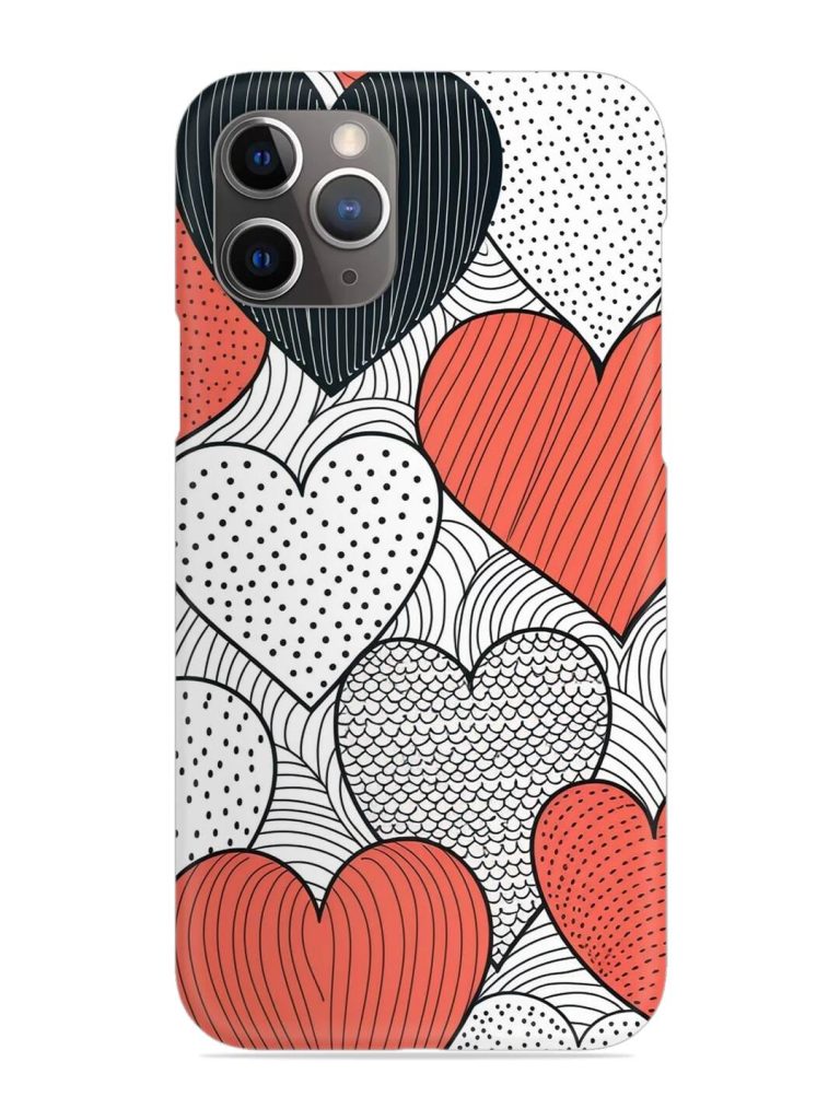 Girly Heart Seamless Snap Case for Apple Iphone 11 Pro