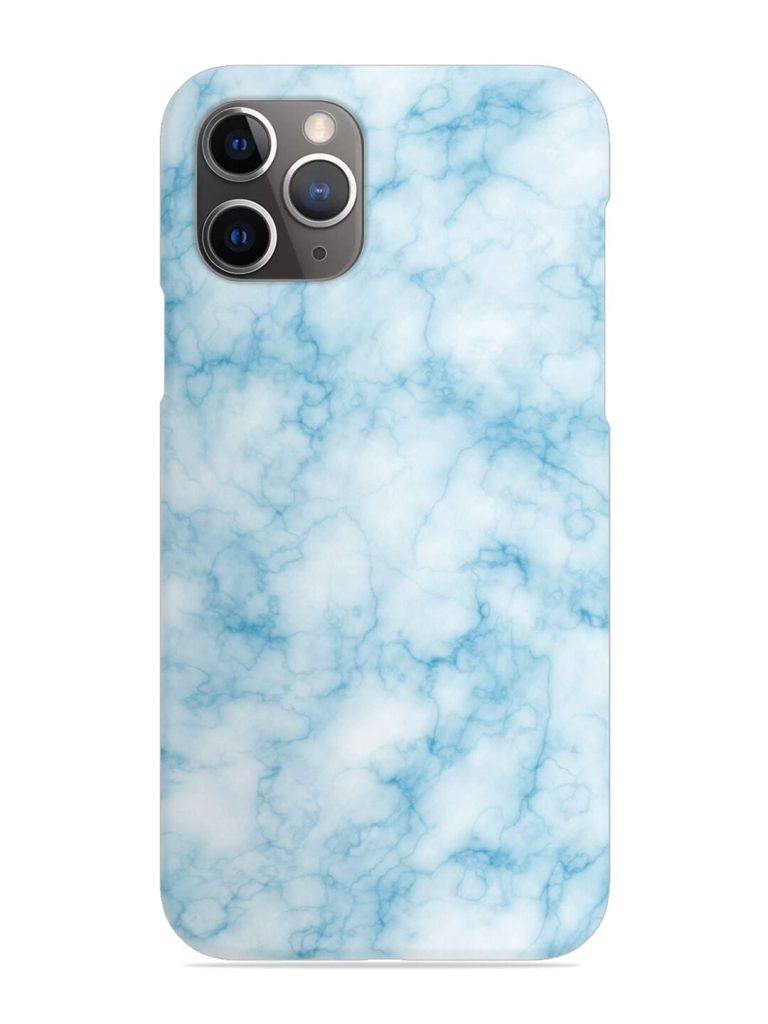 Blue White Natural Marble Snap Case for Apple Iphone 11 Pro Max