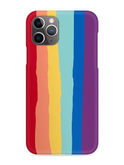 Rainbow Genuine Liquid Snap Case for Apple Iphone 11 Pro Max