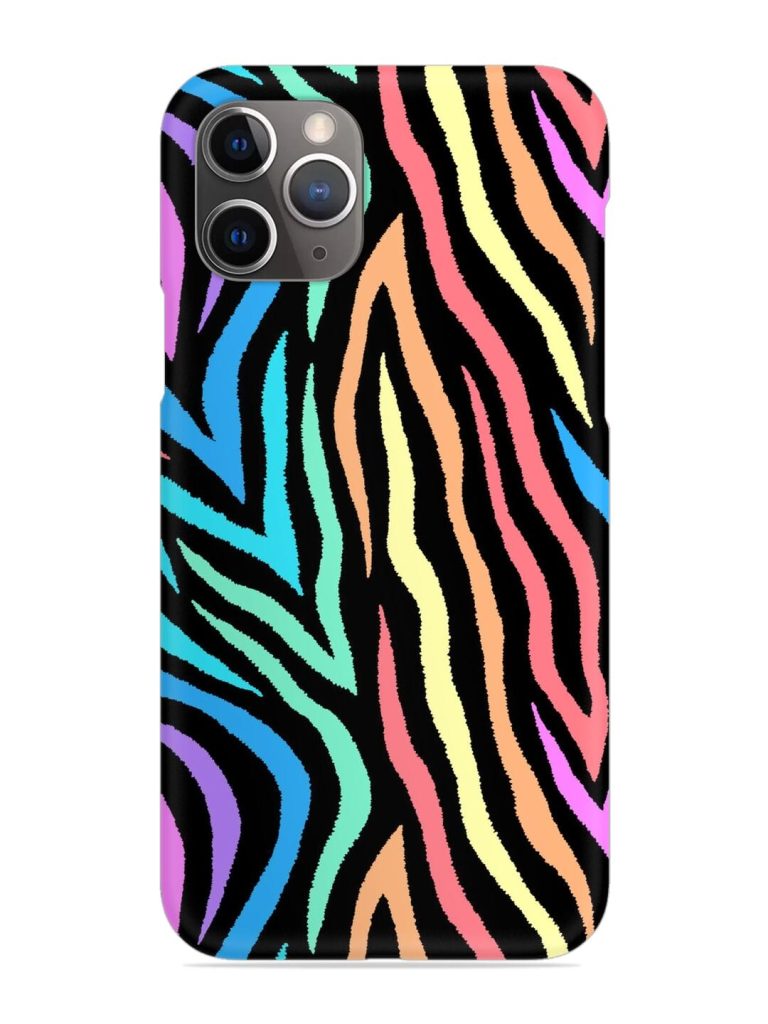 Colorful Abstract Zebra Snap Case for Apple Iphone 11 Pro Max