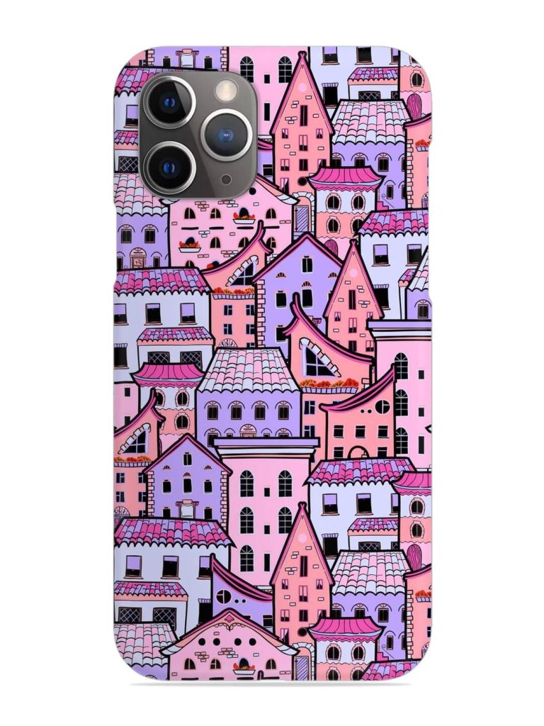 Seamless Pattern Houses Snap Case for Apple Iphone 11 Pro Max