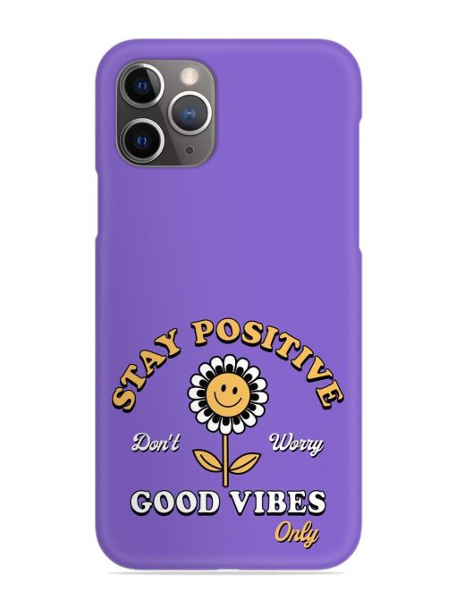 Retro Positive Flower Snap Case for Apple Iphone 11 Pro Max Edge Zapvi