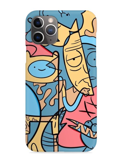 Silly Face Doodle Snap Case for Apple Iphone 11 Pro Max Edge Zapvi