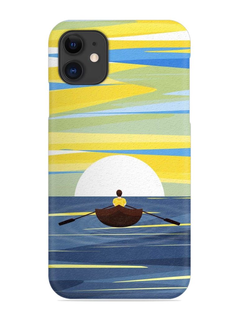 Rowing Person Ferry Paddle Snap Case for Apple Iphone 12